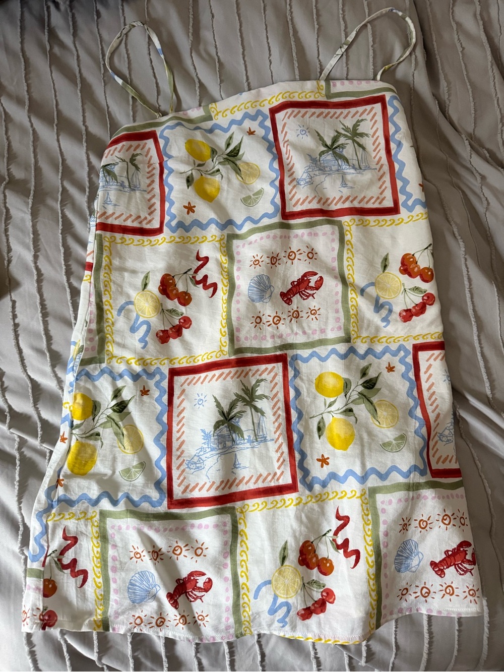 Abercrombie & Fitch White Multi-Color Printed Romper Dress - Picture 2 of 5